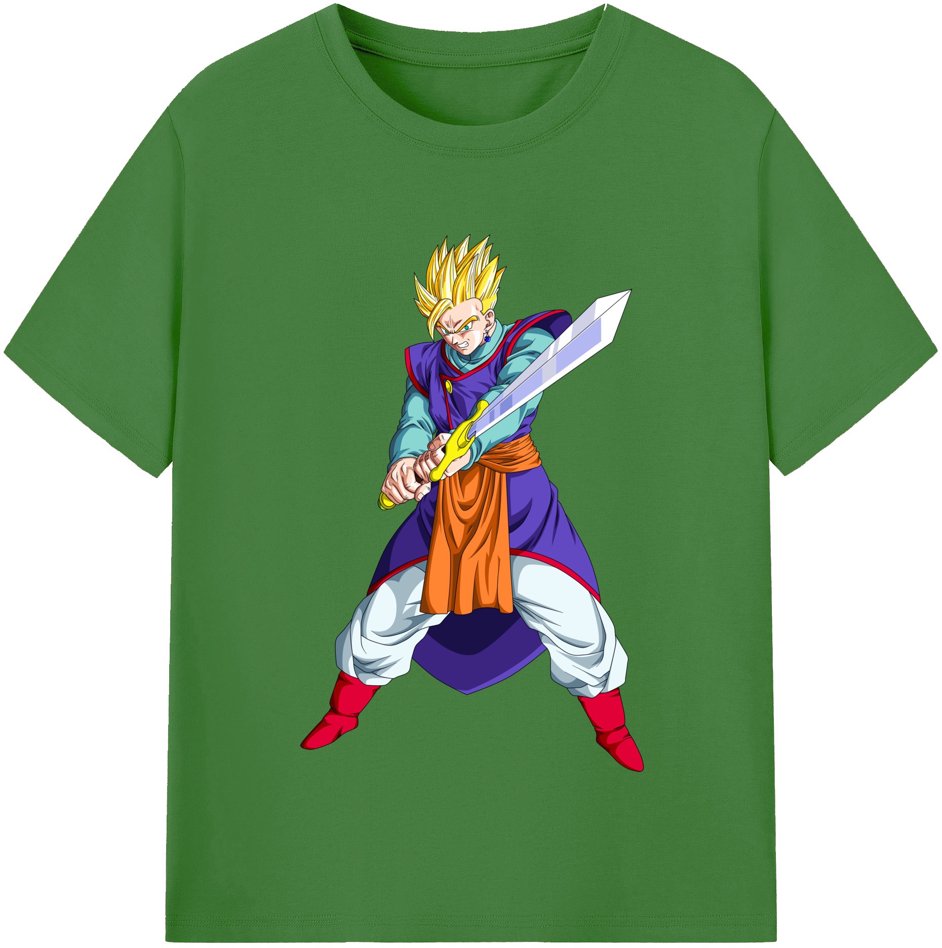 （画像用） ドラゴンボール 孫 悟飯（そんごはん）DRAGON BALL Son Gohan レディースカジュアルプリントTシャツ（綿100％）